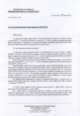 Reklamace vyúčtování 2010